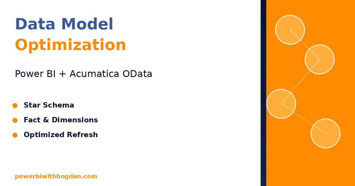 Power BI Data Model Optimization: Working with Acumatica OData Reports
